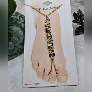 Foot Jewery/Anklet with Disc Charms